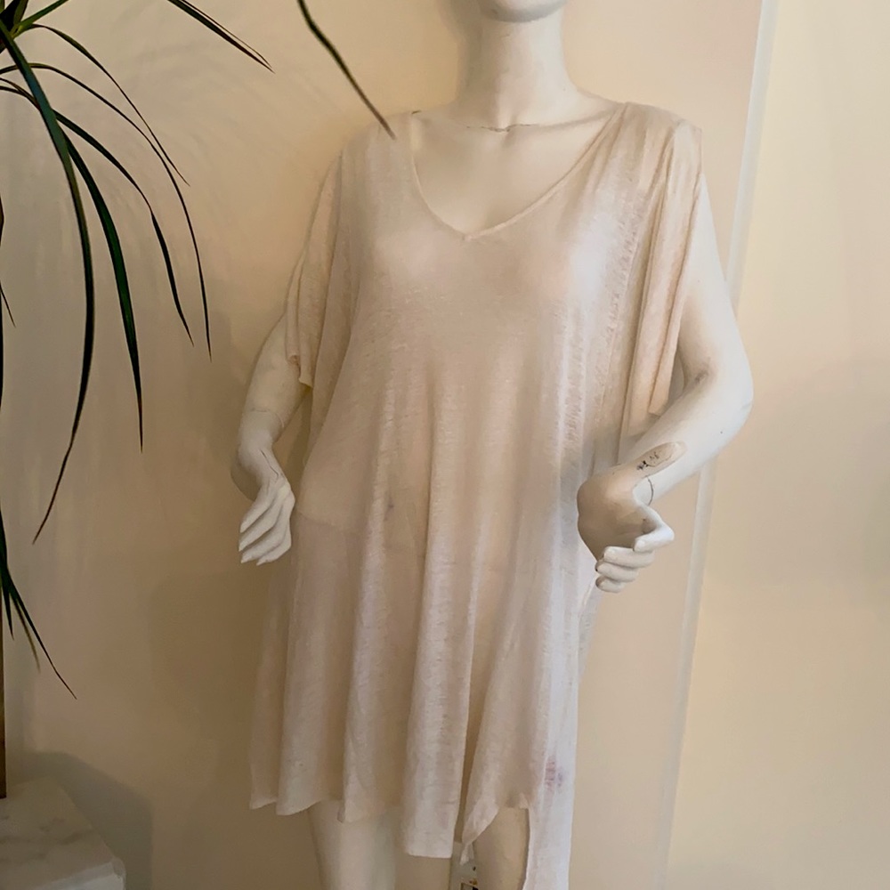 Calypso St Barthes White Beach Cover up Size Small